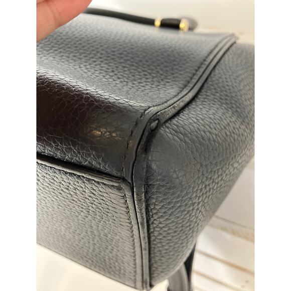 KATE SPADE BLACK PEBBLED LEATHER WOMENS MEDIUM CROSSBODY BAG - Picture 8 of 16